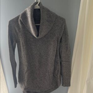 Anthropologie Charcoal Cowl Neck Sweater